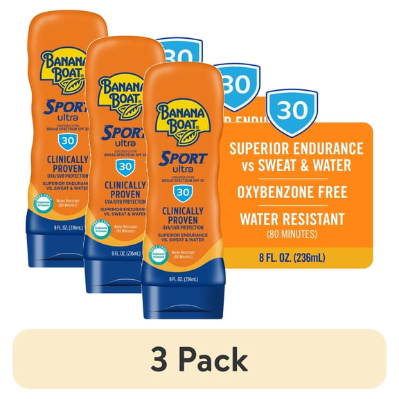 (3 pack) 1 PK, Banana Boat X1497100-Banana Boat Sport Ultra 8 Oz. SPF 30 Sunscreen Lotion
