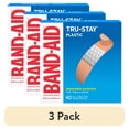 thumbnail image 1 of (3 pack) Band-Aid Brand Tru-Stay Plastic Adhesive Bandages, All One Size, 60 Count, 1 of 10