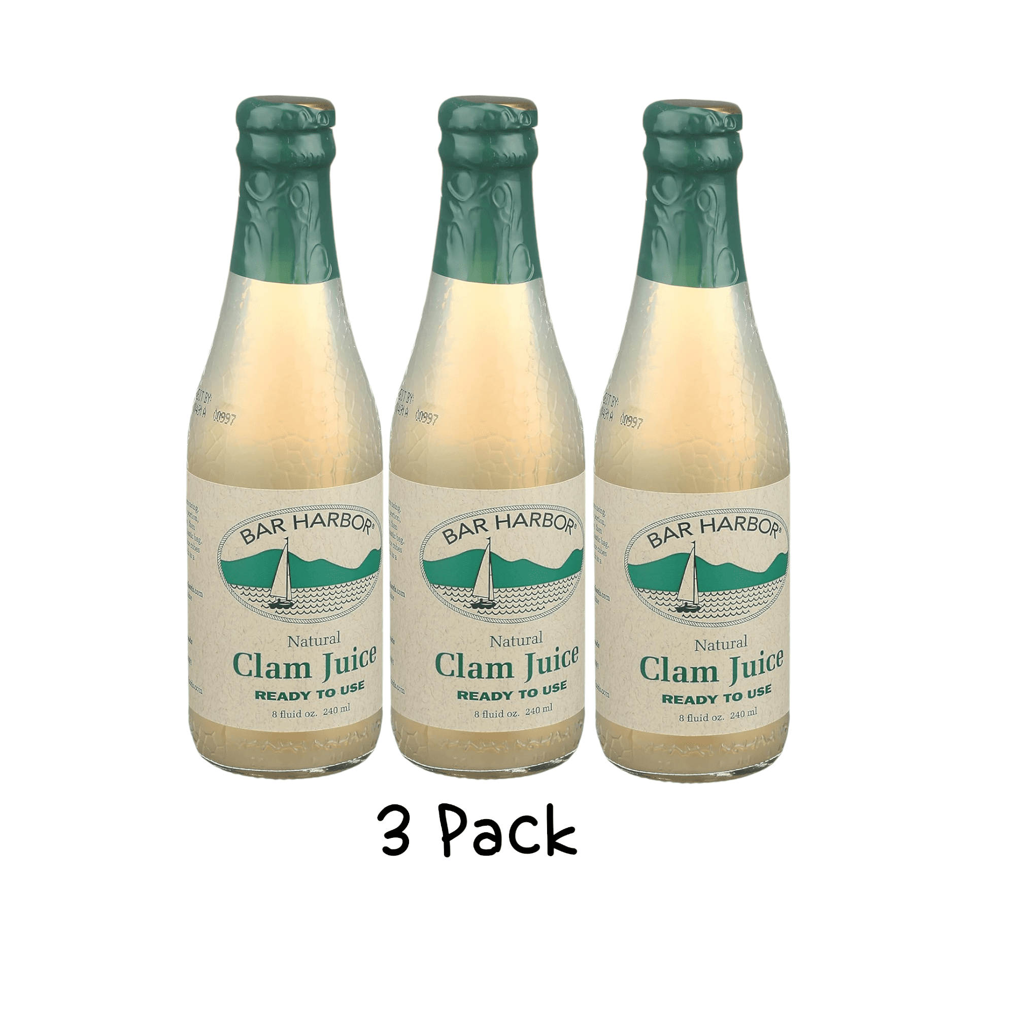 (3 pack) Bar Harbor Clam Juice, 8 oz