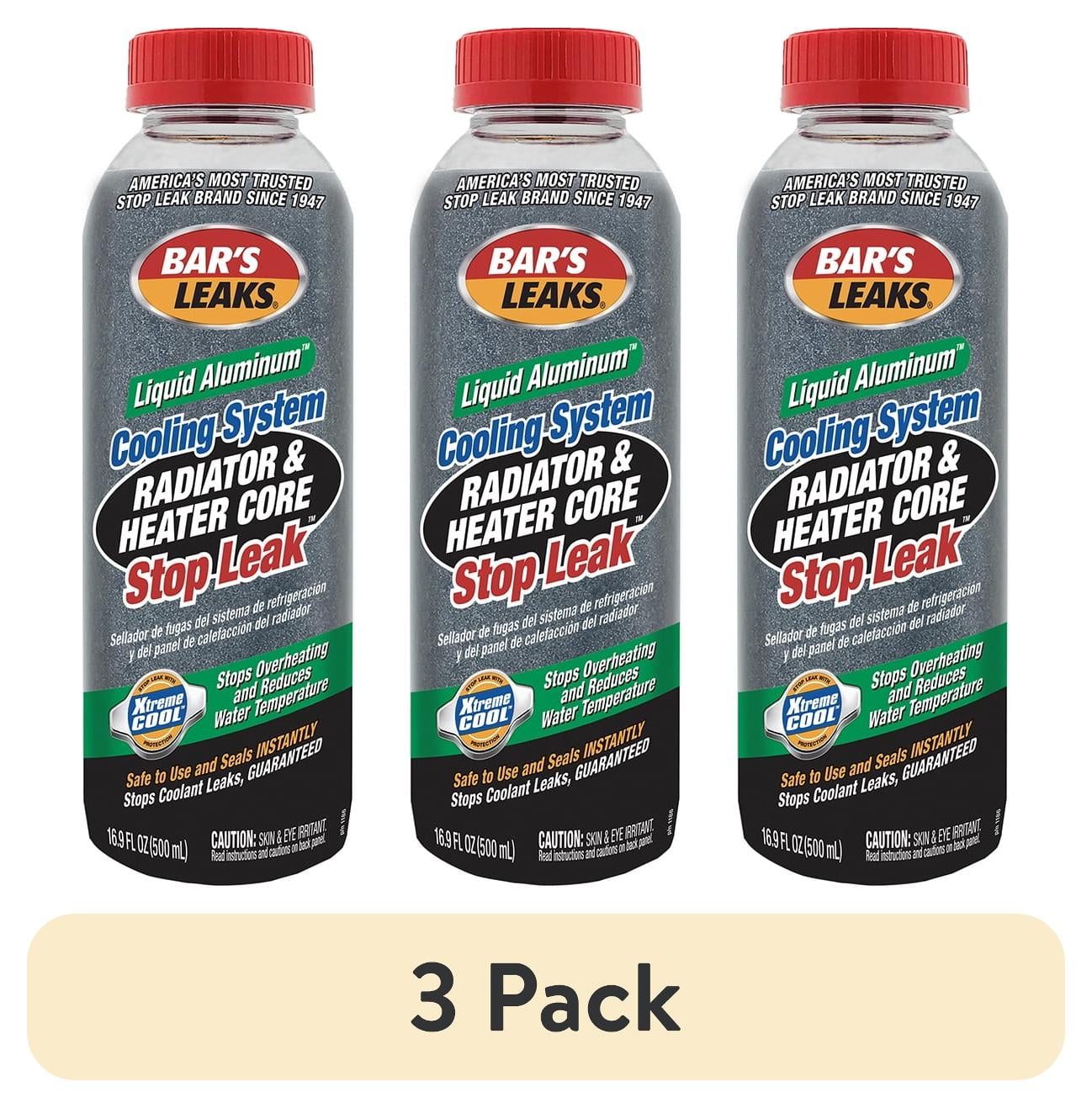 (3 pack) Bar's Leaks Liquid Aluminum Radiator & Heater Core Stop Leak ...