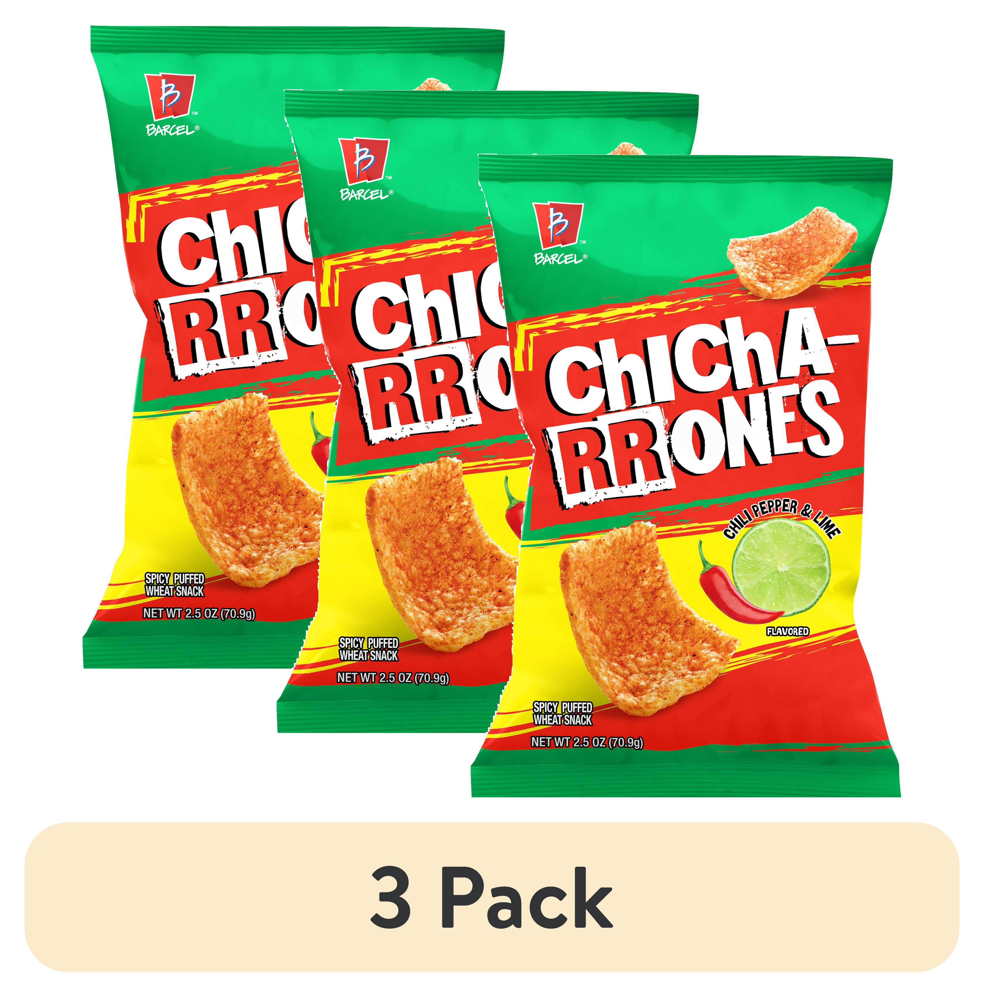(3 pack) Barcel Chicharrones 2.5 oz Sharing Size Bag, Chili Pepper ...