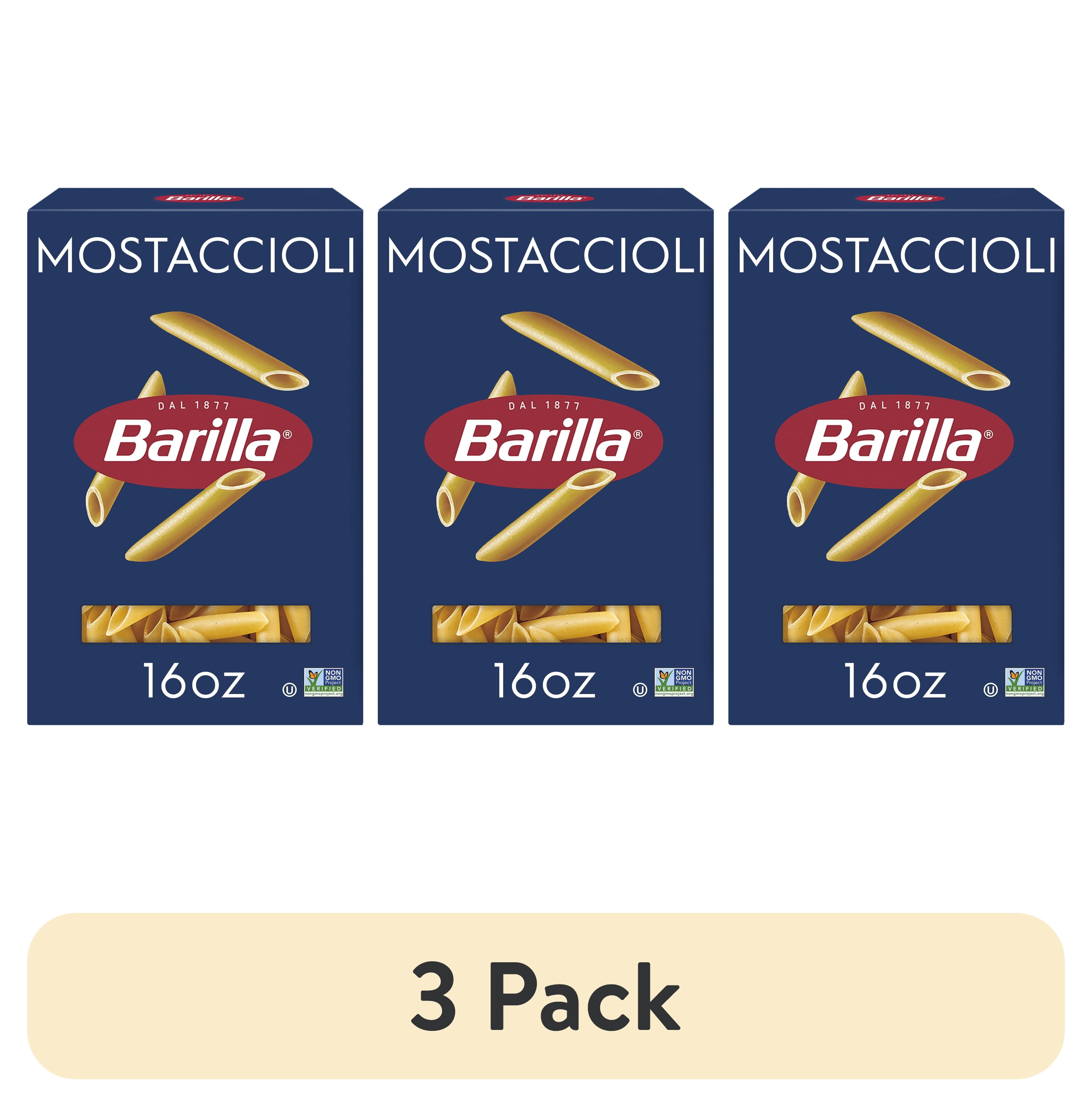 (3 pack) Barilla® Classic Blue Box Pasta Mostaccioli 16 oz