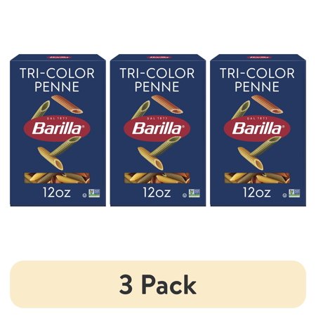 (3 pack) Barilla® Classic Blue Box Pasta Tri-Color Penne 12 oz