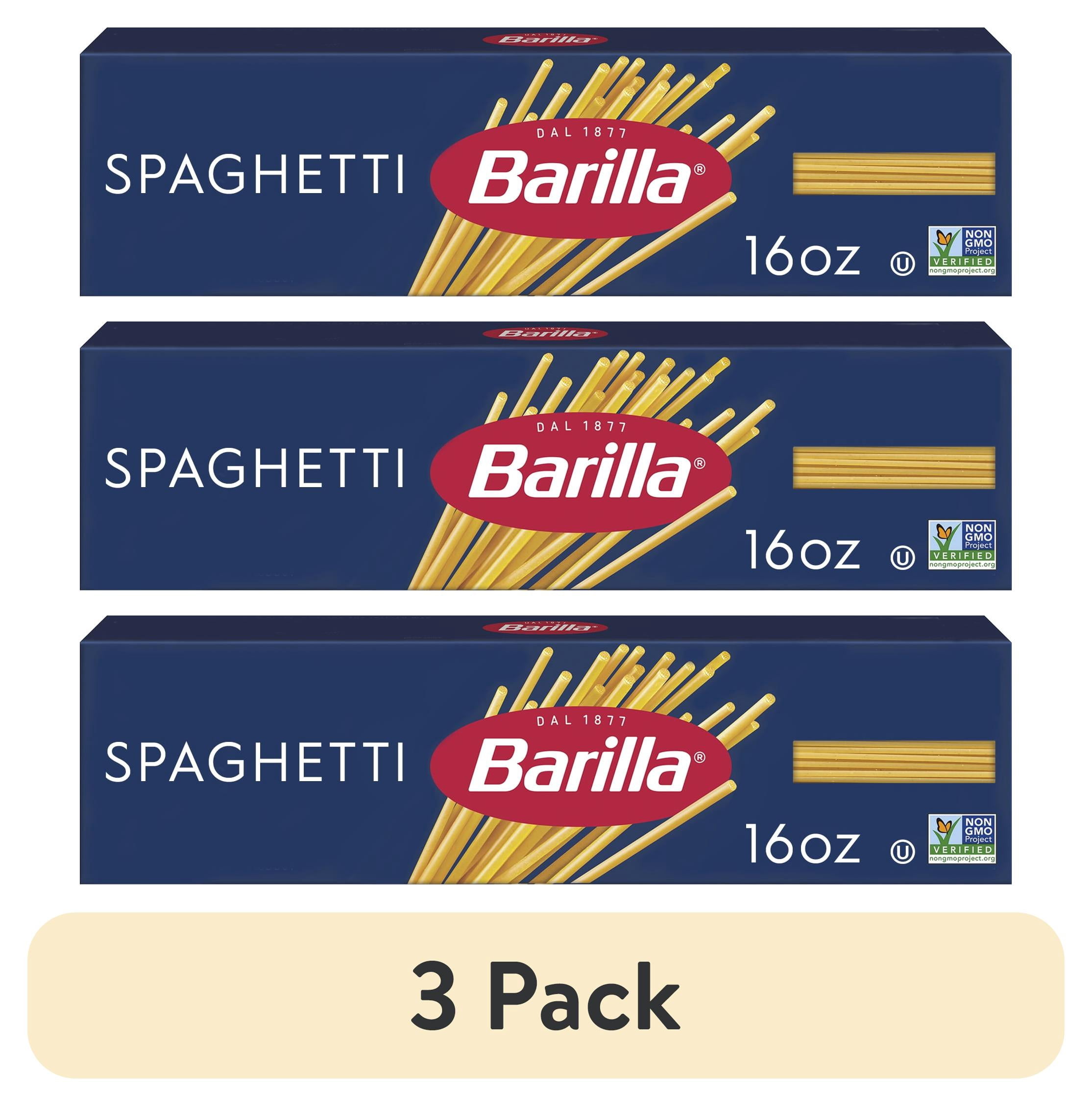 (3 pack) Barilla Classic Non-GMO, Kosher Certified Spaghetti Pasta, 16 oz