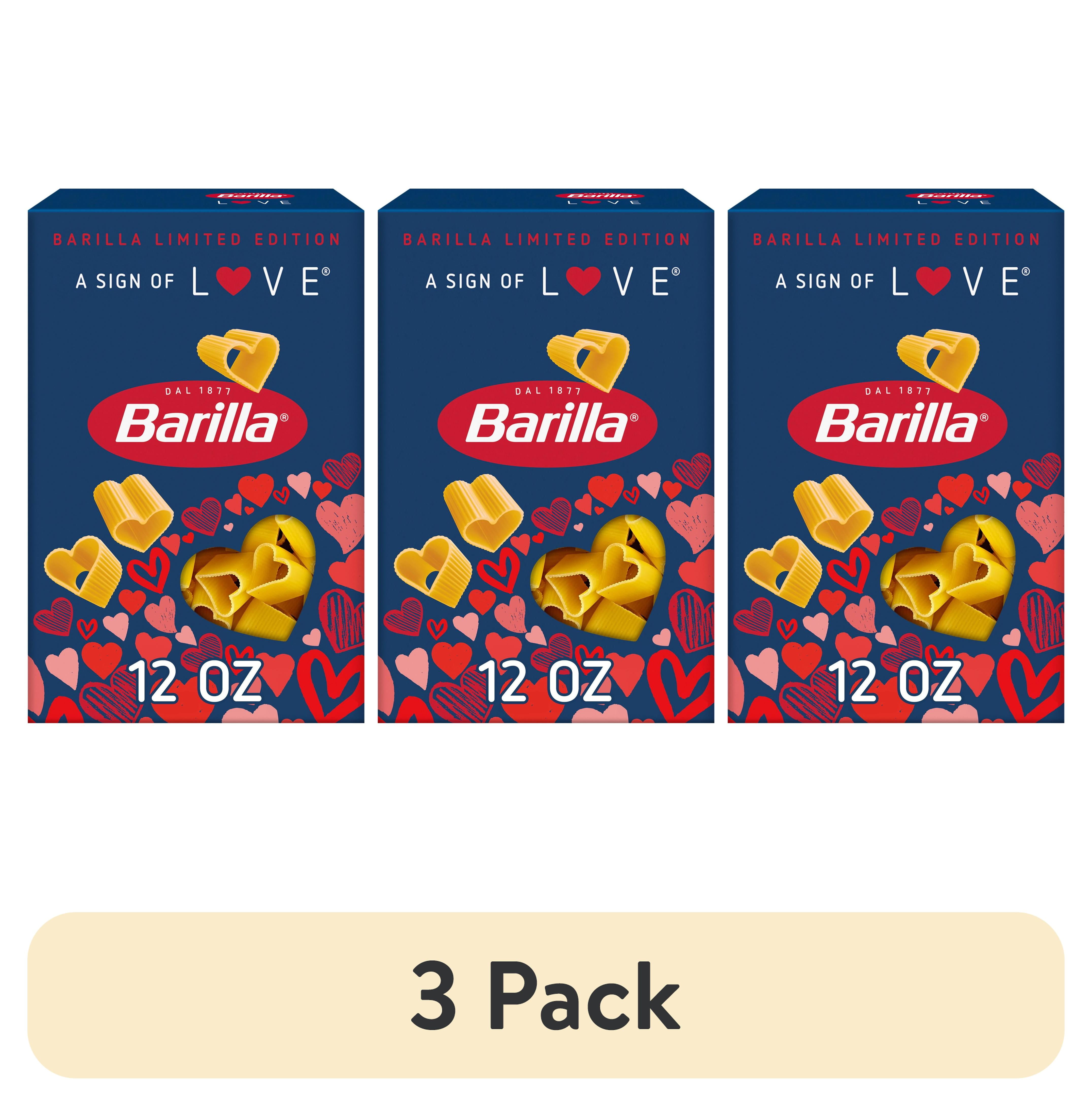 3 pack) Barilla Limited Edition A Sign of Love Pasta, 12 oz. Box