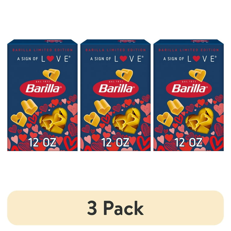 3 pack) Barilla Limited Edition A Sign of Love Pasta, 12 oz. Box