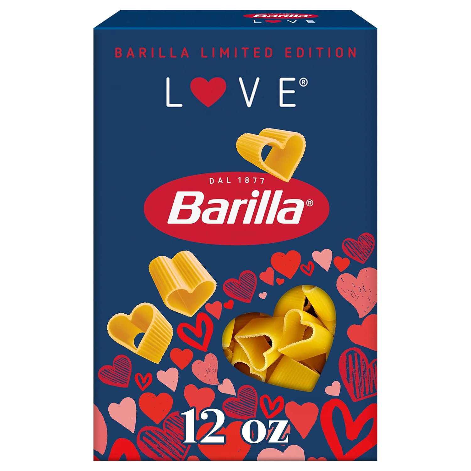 (3 pack) Barilla Limited Edition A Sign of Love Pasta, 12 oz. Box