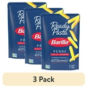 (3 pack) Barilla Ready Pasta Fully Cooked Pasta Penne, 7 oz
