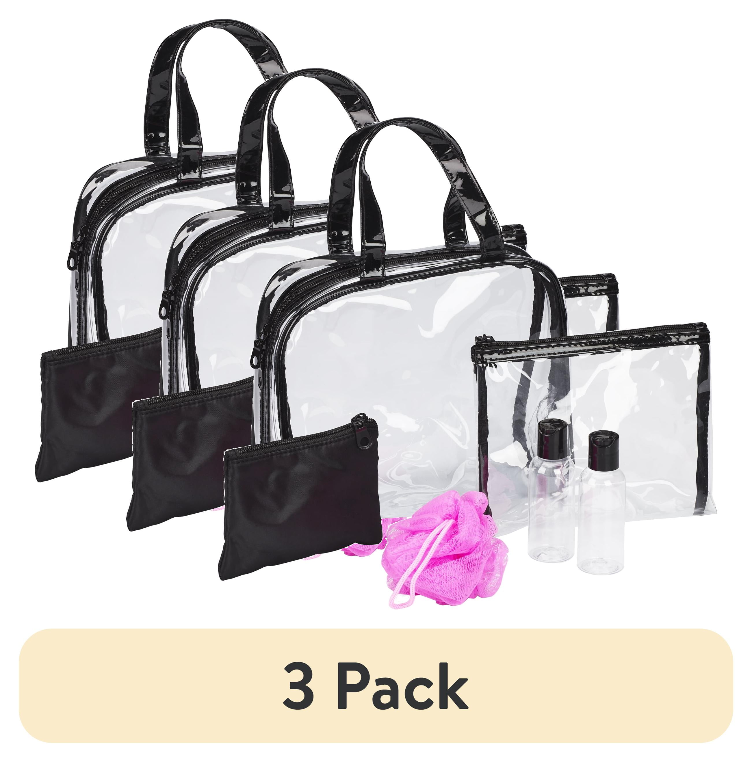 Basics 6-Piece Transparent PVC Travel Toiletries Essential Set
