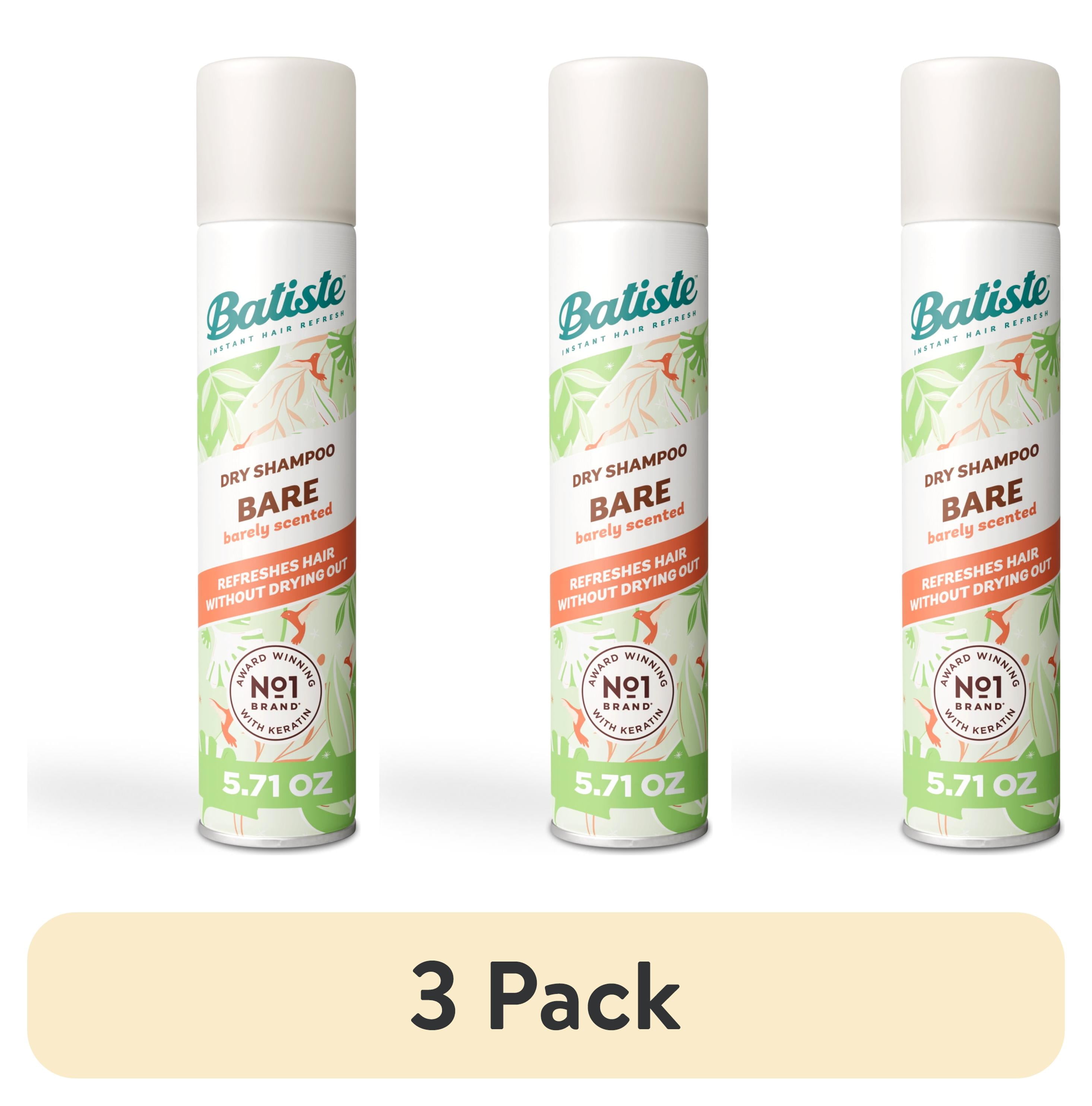 pack) Batiste Dry Shampoo, Bare Fragrance, Refresh Hair and