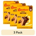 thumbnail image 1 of (3 pack) Bauducco Mini Chocolate Wafers, Crispy and Delicate Wafer Cookies with 3 Decadent Layers of Chocolate Cream, No Artificial Flavors or Colors, Pack of 10, 14.12 oz, 1 of 9