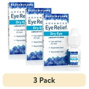 3 pack Advanced Eye Relief Lubricant Eye Drops for Relief from Dry Eyes, .5 fl oz
