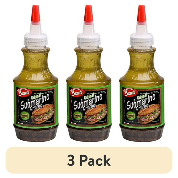 (3 pack) Beano's Original Submarine Dressing, 8 Fluid oz. Bottle