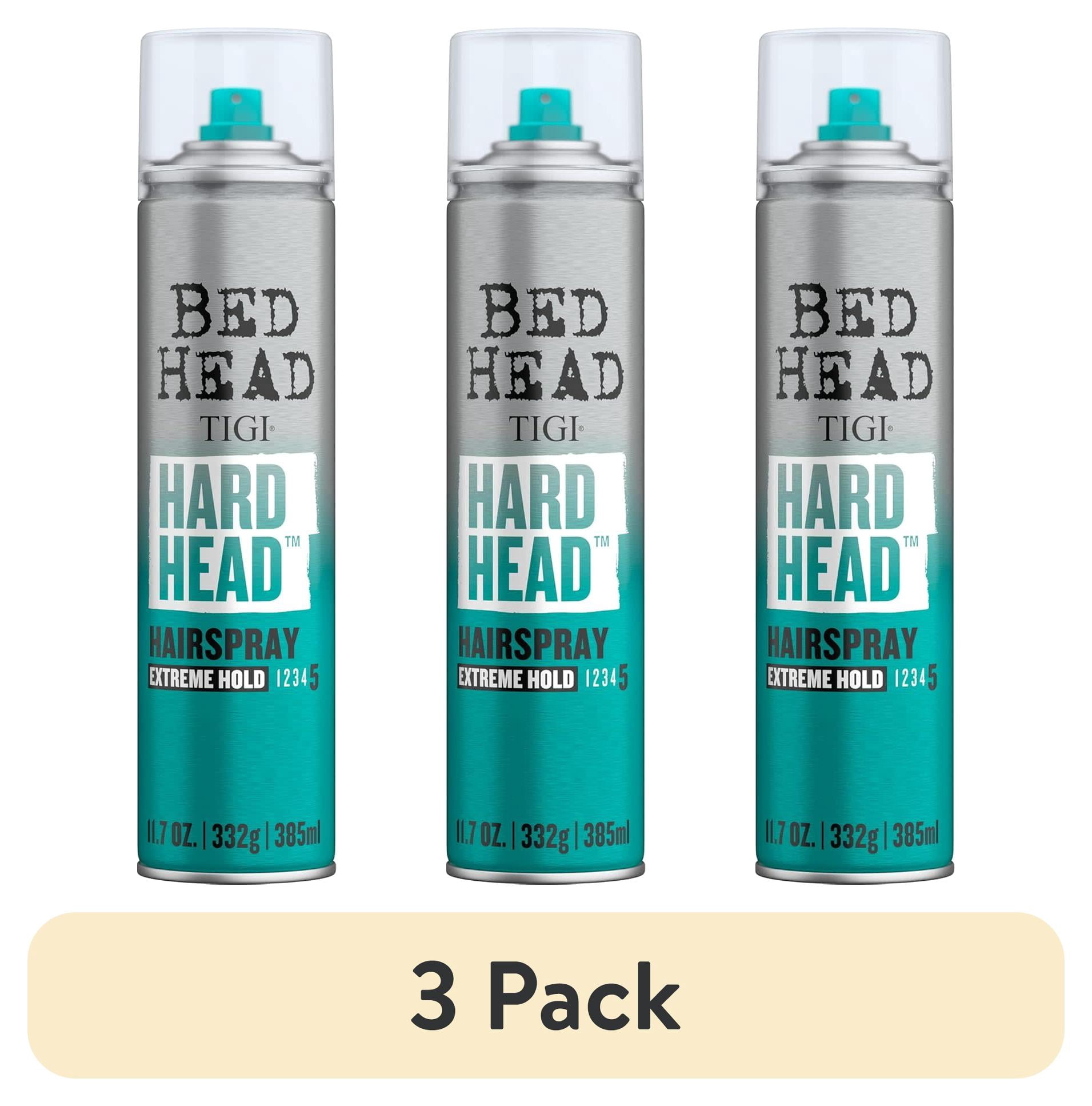 (3 pack) Bed Head by TIGI Hard Head Hairspray for Extra Strong Hold 11.7 oz