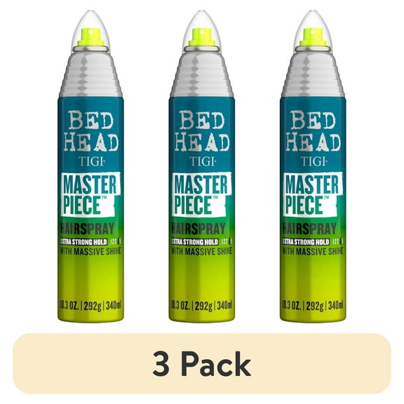 (3 pack) Bed Head by TIGI Masterpiece Shiny Hairspray with Strong Hold 10.3 oz