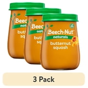 3 pack Beech-Nut Naturals Stage 1 Baby Food, Butternut Squash, 4 oz Jar