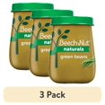 thumbnail image 1 of (3 pack) Beech-Nut Naturals Stage 1 Baby Food, Green Beans, 4 oz Jar, 1 of 8