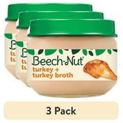 Beech-Nut Stage 1 Baby Food, Turkey & Turkey Broth, 2.5 oz Jar