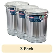3 pack Behrens 31-Gallon Steel Trash Can