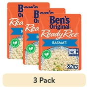 (3 pack) Ben's Original Ready Rice Basmati Rice, Easy Side Dish, 8.5 Ounce Pouch
