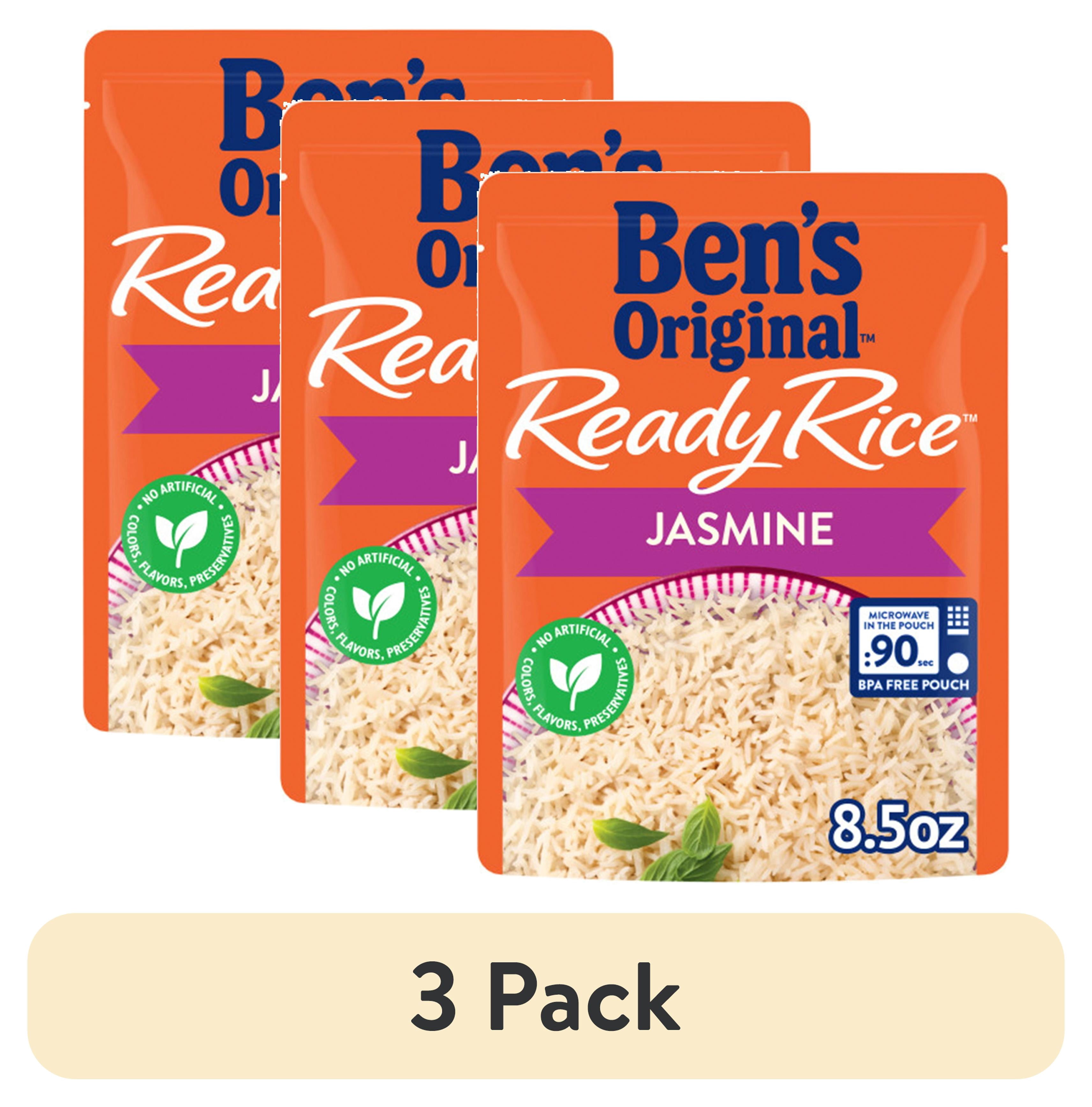 (3 pack) Ben's Original Ready Rice Jasmine Rice, Easy Dinner Side, 8.5 ...