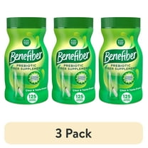 (3 pack) Benefiber Daily Prebiotic Fiber Supplement Powder for Digestive Health, Unflavored - 125 Servings (17.6 Ounces)