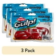 thumbnail image 1 of (3 pack) Gulp! Swimming Mullet Soft Bait 4" Length, Red, Per 10 1109408, 1 of 8