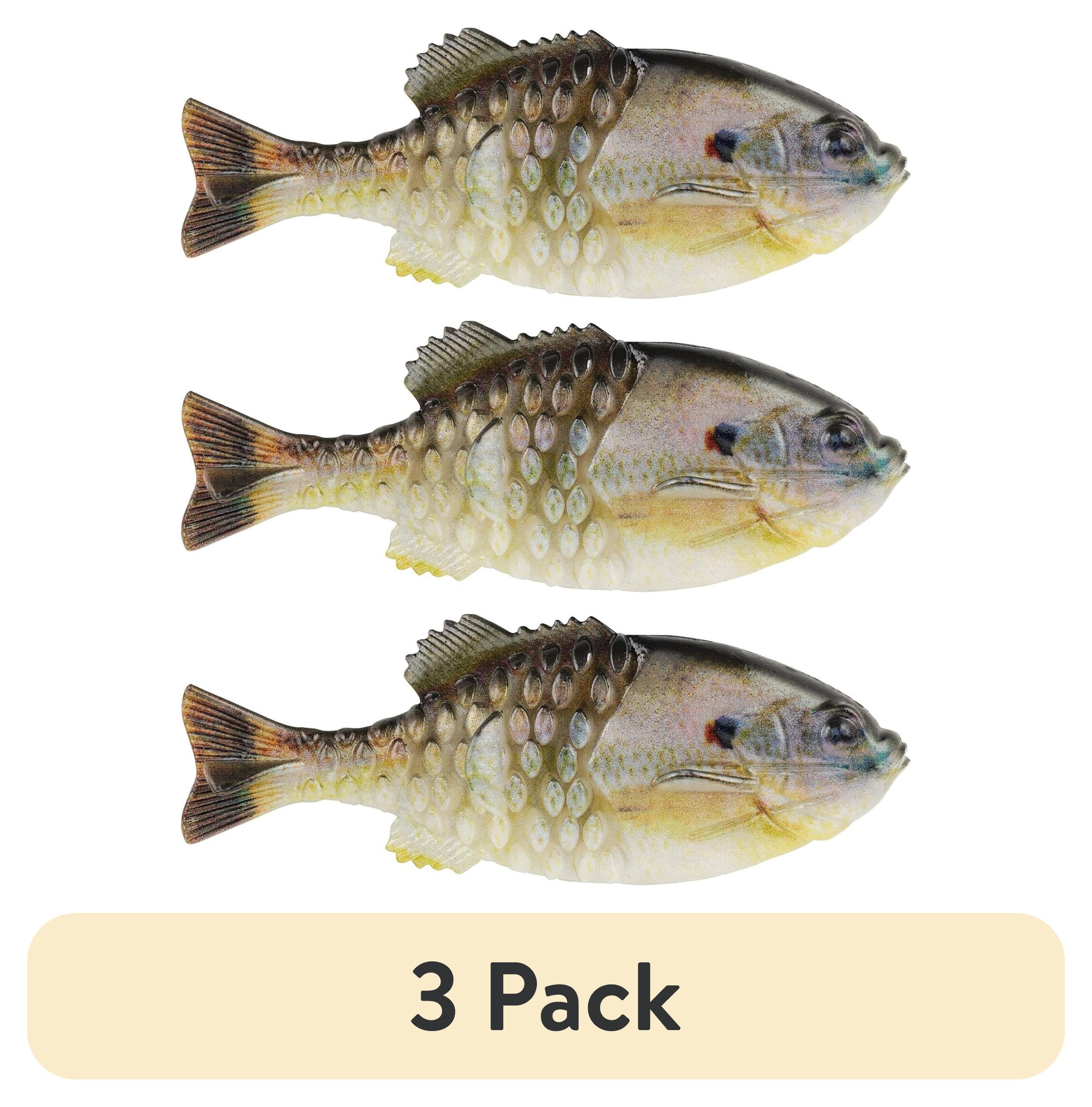 (3 pack) Berkley PowerBait Gilly, 90 mm, HD Sunfish, Swimbait Soft Bait