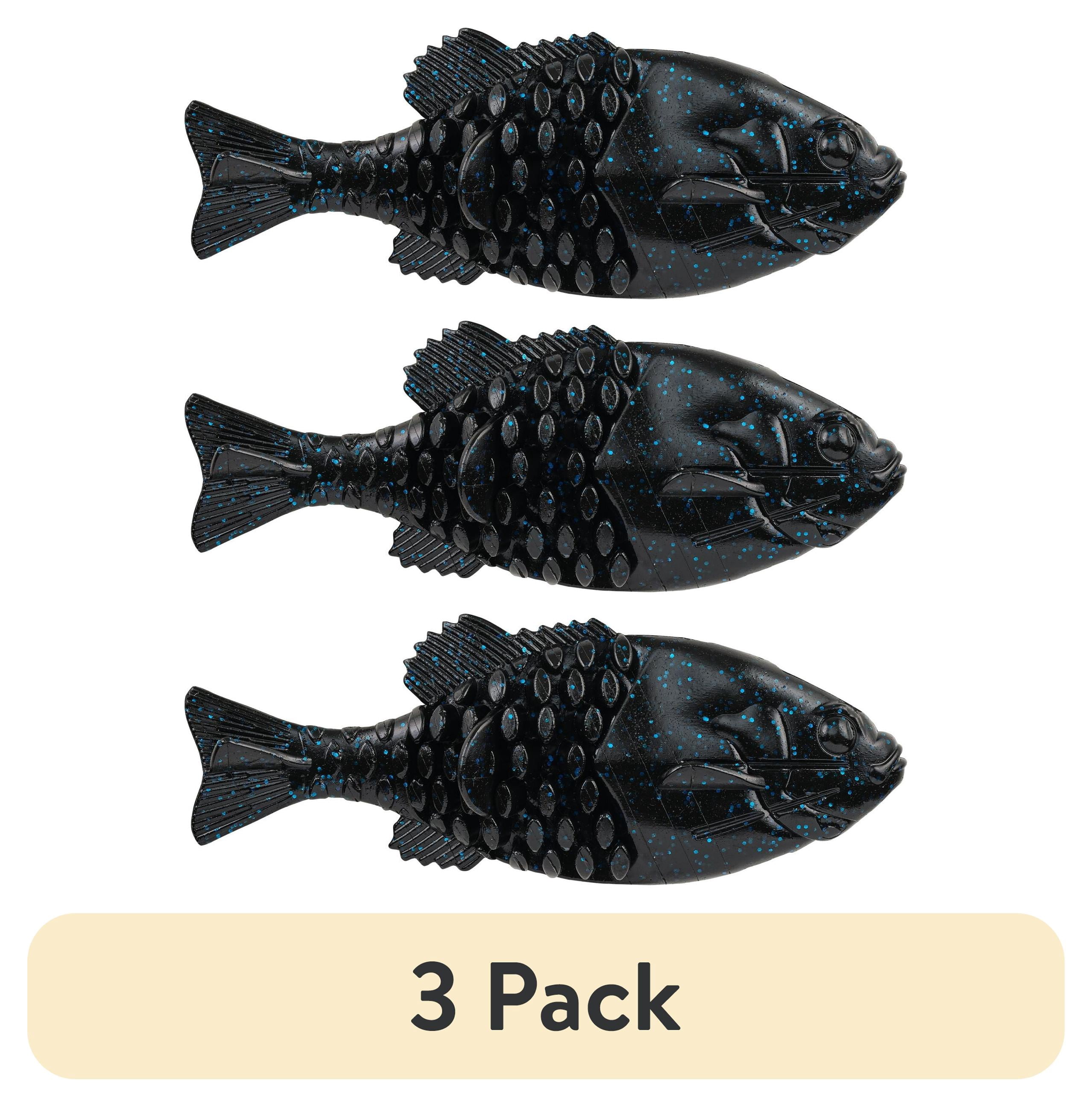 (3 pack) Berkley PowerBait® Gilly Soft Bait - Black Blue Fleck