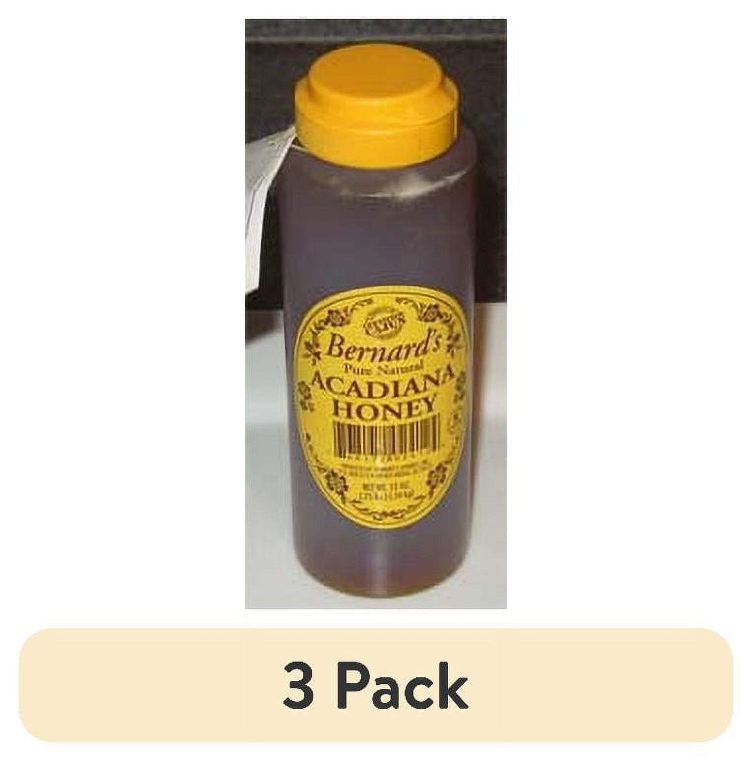 (3 pack) Bernard's Pure Natural Acadiana Honey, 12 oz