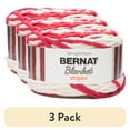 thumbnail image 1 of (3 pack) Bernat Blanket Stripes Yarn, Red Alert, 10.5oz(300g), Super Bulky, Polyester, 1 of 6