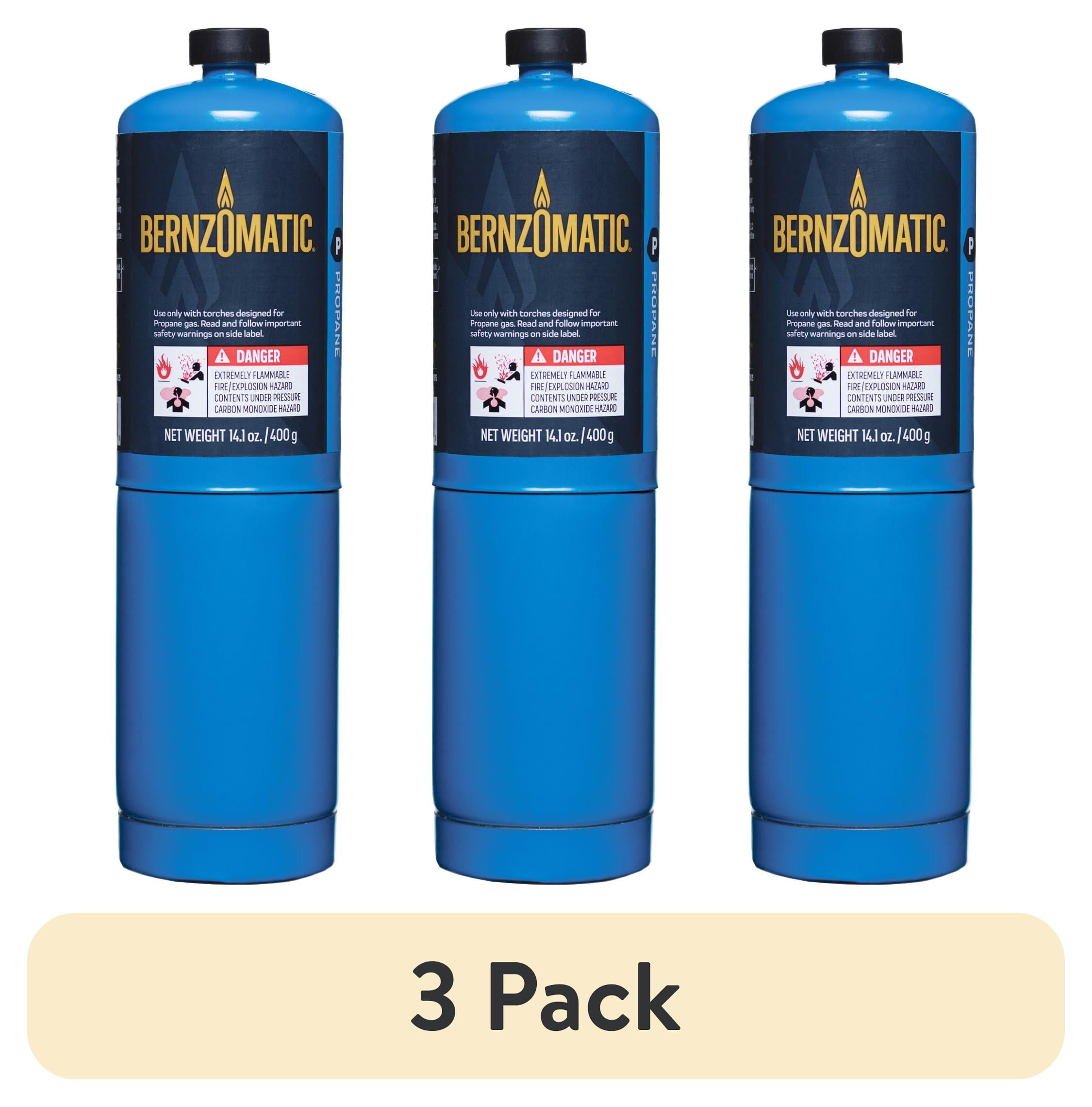 (3 pack) Bernzomatic Flame Commander Propane Torch Kit for Soldering, Heating & DIY Repair Projects