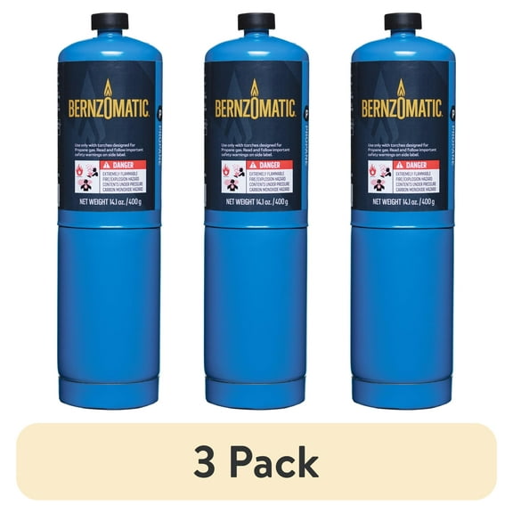 (3 pack) Bernzomatic Flame Commander Propane Torch Kit for Soldering, Heating & DIY Repair Projects