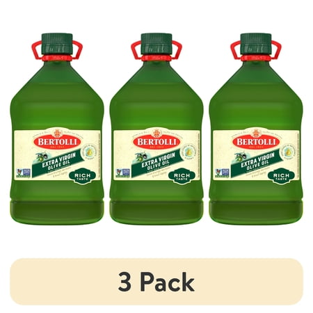 (3 pack) Bertolli Extra Virgin Olive Oil, Rich Taste, 101.4 oz