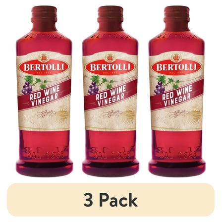 (3 pack) Bertolli Red Wine Vinegar, 16.9 oz