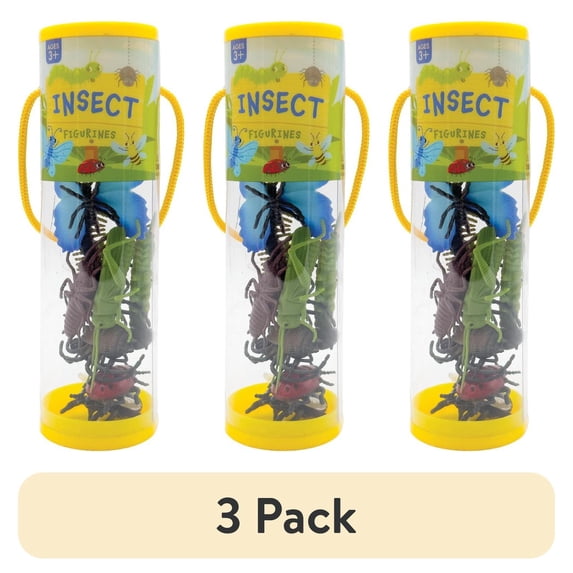 (3 pack) Best Brands Educational Insect Toy Figurines Set, 10 Count