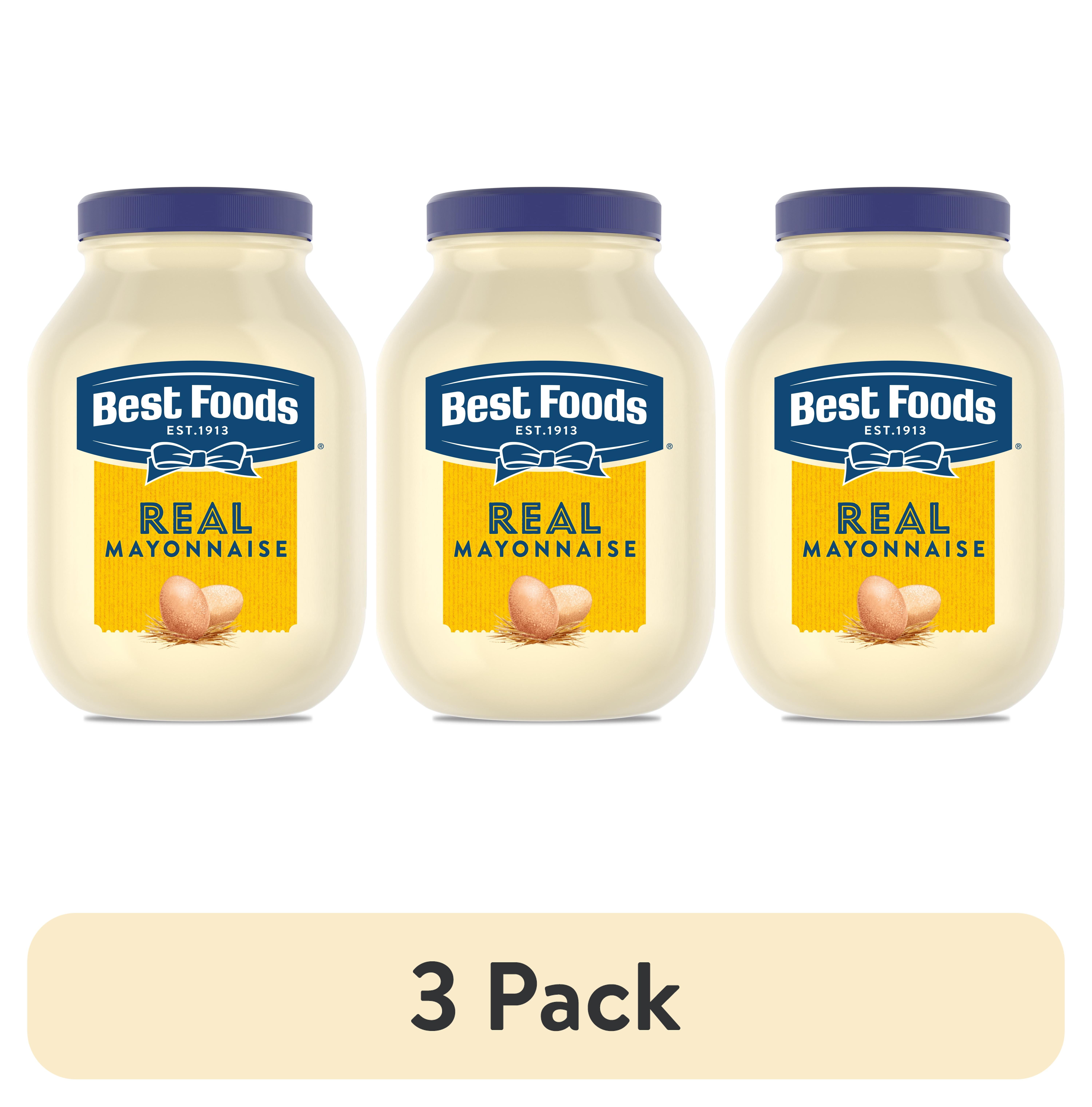 (3 pack) Best Foods Real Mayonnaise, 128 Oz