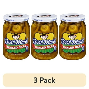 (3 pack) Best Maid Pickled Okra 16 fl. oz. Jar