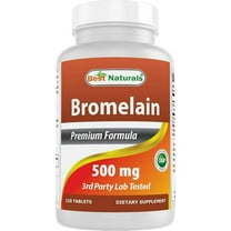 (3 pack) Best Naturals Bromelain Proteolytic Digestive Enzymes Supplements, 120 Tablets - Supports Healthy Digestion, Joint Health, Nutrient Absorption