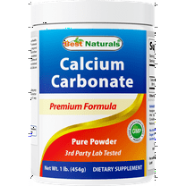 (3 pack) Best Naturals Calcium Carbonate 1 Pound - Food Grade