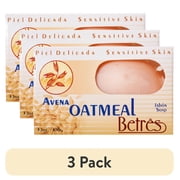 (3 pack) Betres Oatmeal Soap, Jabon De Avena, 3.5 Oz.