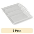 thumbnail interactive-video image 1 of (3 pack) Better Homes & Gardens 10" x 14" White Porcelain Serving Platter, 1 of 7