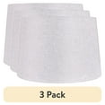 thumbnail image 1 of (3 pack) Better Homes & Gardens  13"Length x 15"Width x 10"Height Gray Fabric Drum Shade, Adult Use, 1 of 6
