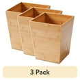 thumbnail image 1 of (3 pack) Better Homes & Gardens Bamboo Bathroom Wastebasket, 1 of 9