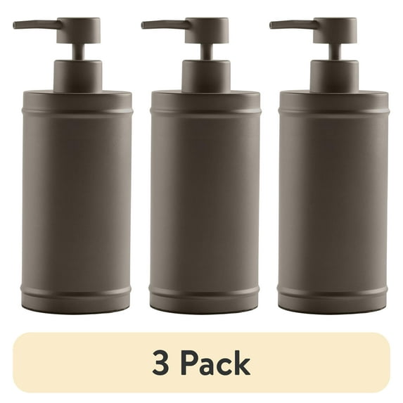 (3 pack) Better Homes & Gardens Bronze Metal Soap Pump
