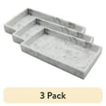 thumbnail image 1 of (3 pack) Better Homes & Gardens Faux Marble Vanity Tray, White, 1 of 8