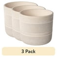 thumbnail image 1 of (3 pack) Better Homes & Gardens 8" x 8" x 7.2" Round White Ceramic Tye Plant Planter, 1 of 9