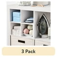 thumbnail interactive-video image 1 of (3 pack) Better Homes & Gardens Quad Shelf Insert for Cube Organizers, White Texture, 1 of 11