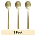 thumbnail interactive-video image 1 of (3 pack) Better Homes & Gardens River 16-Piece Gold Satin Stainless Steel Flatware Set (Service for 4), 1 of 14