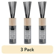 (3 pack) Better Homes and Gardens Salted Coconut and Mahogany Scented Reed Diffuser 3 Fl Oz (90mL) With 8 Synthetic Reeds.
